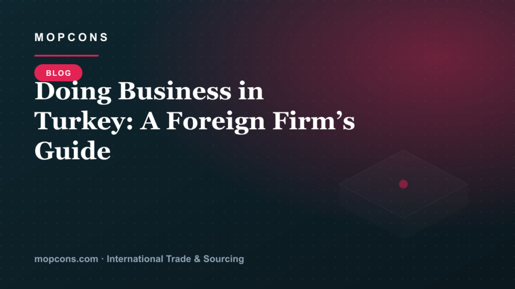 Doing Business in Turkey: A Foreign Firm’s Guide