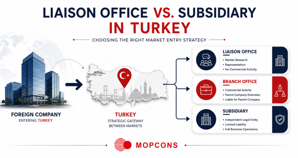 Liaison Office vs Subsidiary vs Branch in Turkey: Which to Choose